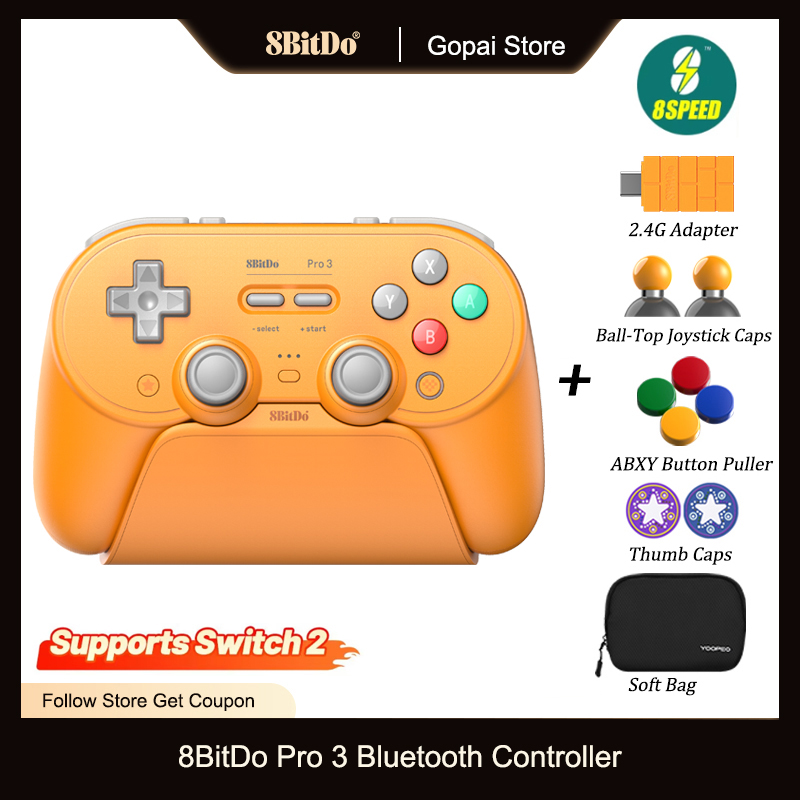 Turing Pi 2 - Pengontrol Bluetooth 8BitDo Pro 3 untuk