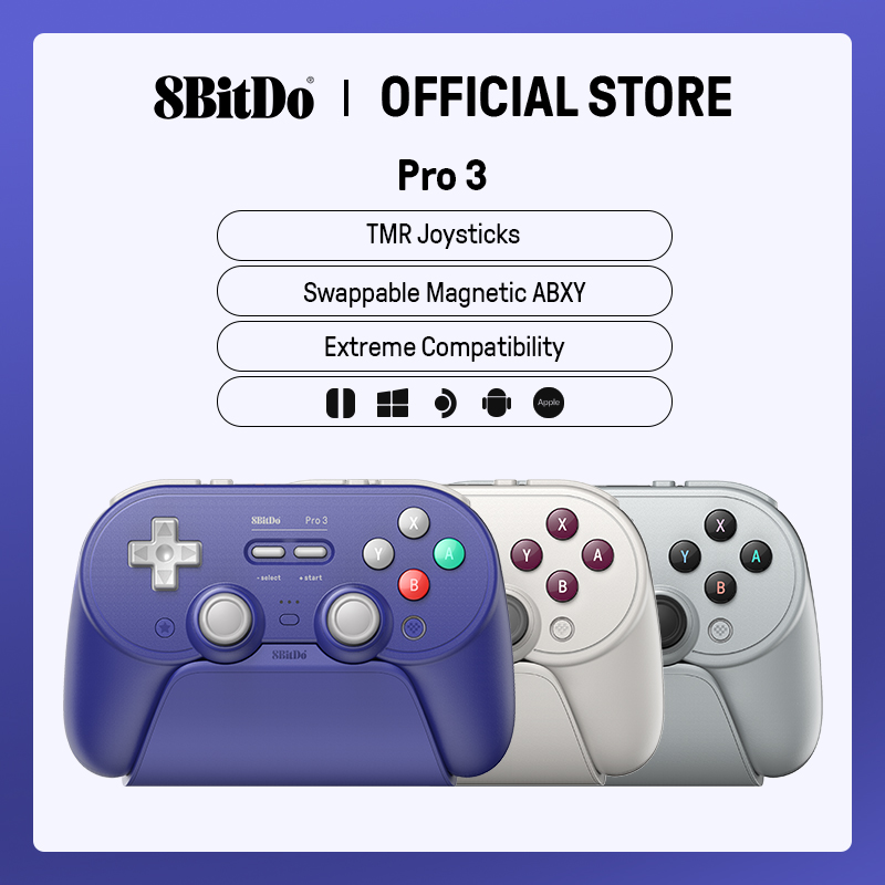 Turing Pi 2 - 8BitDo Pro 3 Pengontrol Gaming Nirkabel