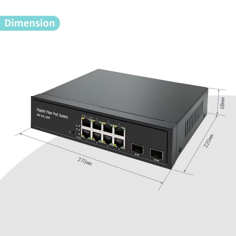 OEM ODM, Switch Ethernet PoE+  - Managed Gigabit Poe Switch 8 Port 802.3At ulasan dan harga